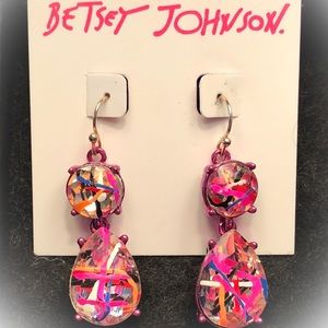 Betsey Johnson Graffiti Earrings